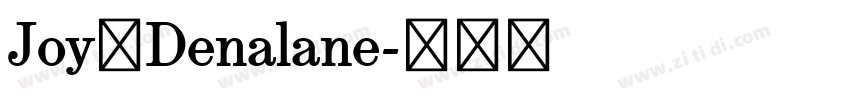 Joy Denalane字体转换